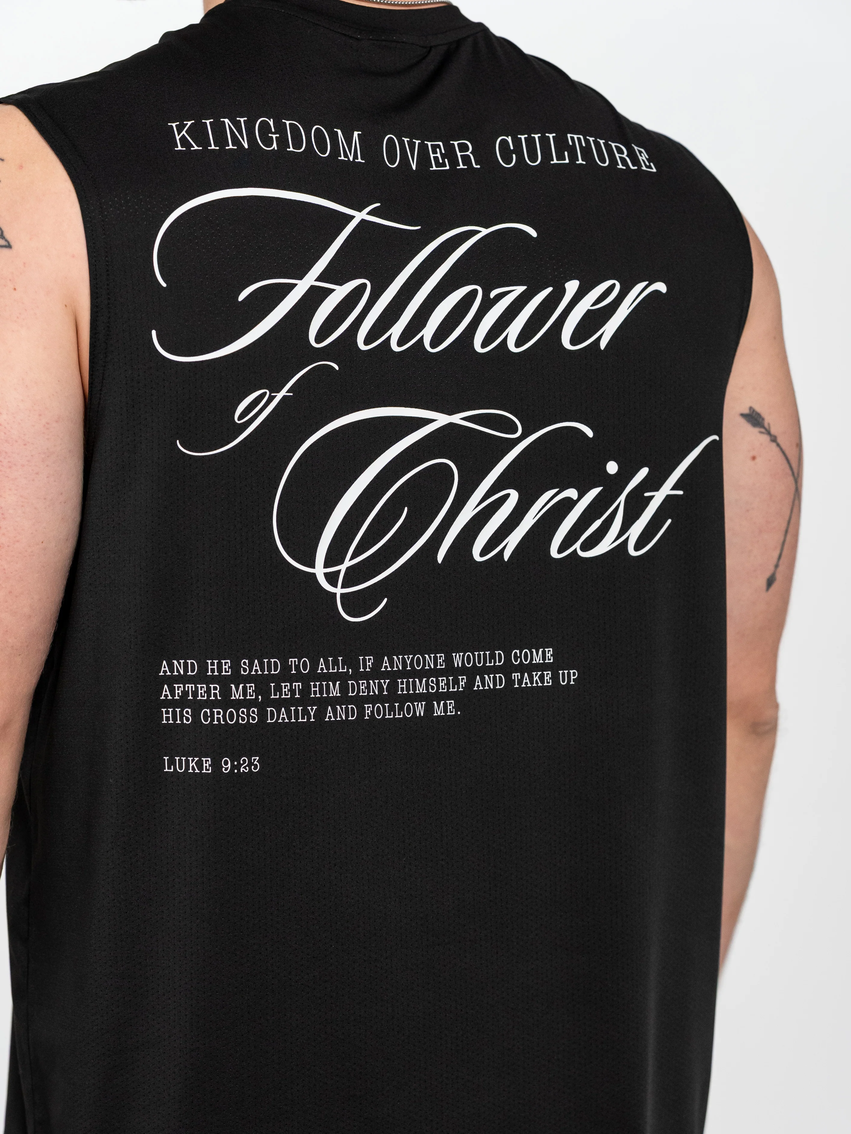 Follower of Christ Premium Oversized Tank - Image 4