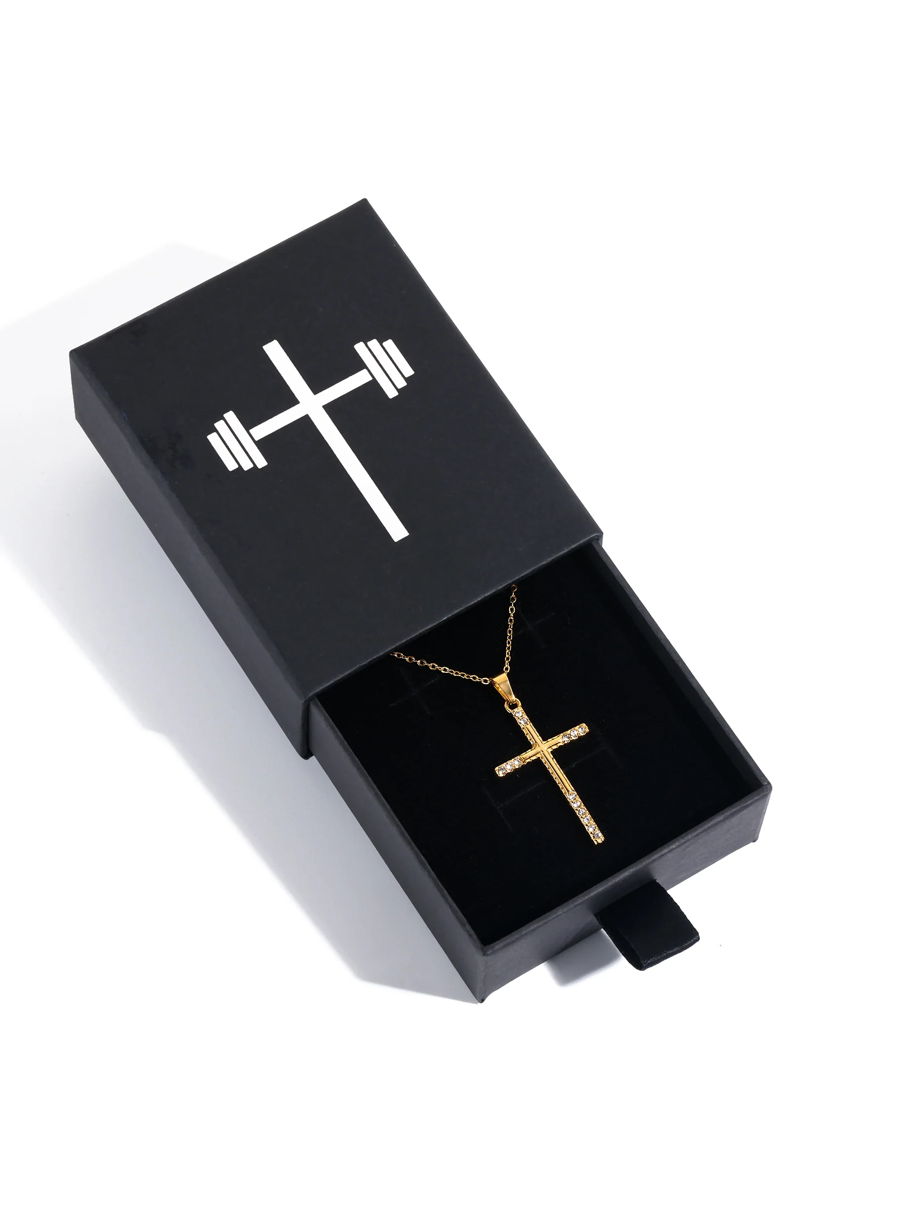 Layered Cross Necklace - Image 2